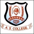 A S College, Khanna logo